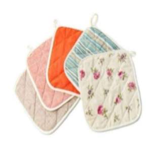 Juego de agarraderas de cocina de algodón orgánico 100%, alfombrillas resistentes al calor de bolsillo antideslizantes ecológicas, almohadillas de cocina recicladas de secado rápido - Product Image 2