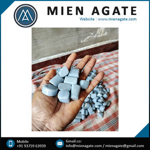 Pierre dégringolée de qualité supérieure en vrac cristal naturel sculpté Angelite Feng shui pierre de guérison conscience spirituelle décor à la maison de l'Inde - Product Image 6