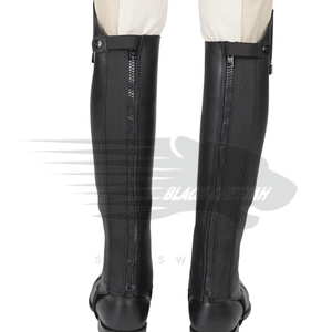 Huntley Ecuestre Ultra Suave Ajuste Personalizado Junto con Flexibilidad y Estabilidad Cuero Premium Half Horse Chaps - Product Image 3