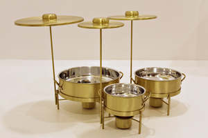 Casserole en métal de luxe avec couvercle doré Casserole chaude de haute qualité pour la maison ou le mariage - Product Image 5