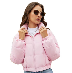 Chaqueta de Invierno Corta con Cierre, Chaqueta Acolchada para Mujer, Tallas Grandes, Ropa para Chicas, Chaqueta Acolchada para Mujer - Product Image 1