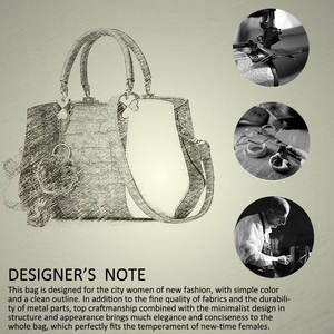 Sacs à main pour femmes, design de luxe tendance, sac à main pour femmes, grande capacité, rayures, pierre, cuir PU, sac à main pour femmes - Product Image 2