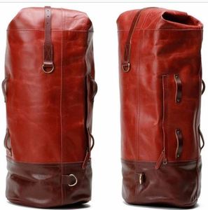 Sac de voyage personnalisé en cuir pleine fleur pour hommes, bagage de week-end, sac de moto unique - Product Image 1