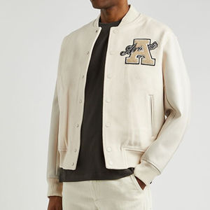 Chaqueta Bomber de béisbol universitaria bordada de chenilla de alta calidad para hombres, chaqueta Letterman intramural personalizada, fabricante de calle - Product Image 3