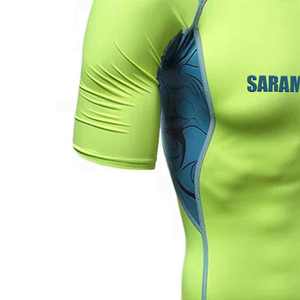 T-shirt de compression MMA à manches courtes de haute qualité Rash Guard pour hommes Chemises de boxe Rash Guard OEM - Product Image 6