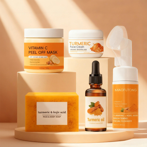 Set <span class=keywords><strong>de</strong></span> Cuidado <span class=keywords><strong>Facial</strong></span> <span class=keywords><strong>de</strong></span> Cúrcuma <span class=keywords><strong>de</strong></span> Marca Blanca, 5 Piezas: Limpiador <span class=keywords><strong>Facial</strong></span>, Sérum, Crema, Mascarilla, <span class=keywords><strong>Kit</strong></span> <span class=keywords><strong>de</strong></span> Cuidado <span class=keywords><strong>Facial</strong></span> Antiacné y Blanqueador para Mujer - Product Image 1