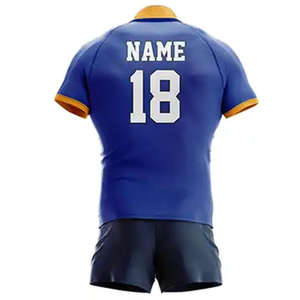 Fabricant d'uniformes de rugby de bonne qualité, uniformes de rugby sur mesure, maillots de rugby vintage personnalisés avec shorts - Product Image 3