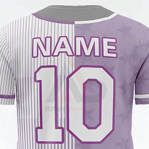 Conjunto de Camiseta de Béisbol Personalizable 2026, Unisex, Color Personalizado, Cuello en V, Transpirable, Antibacteriano, Secado Rápido, OEM, ODM, Sublimación - Product Image 5