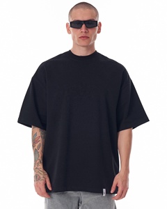 <b>Men's</b> Basic Drop Shoulder <b>T</b>-<b>Shirt</b> 2024 Oversized Fit <b>Curved</b> <b>Hem</b> Custom Colored Hight Quality %100 Cotton Casual Streetwear OEM - Product Image 5