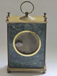 CRAFT EXIM Luxury Natural Marble Quartz <b>Art</b> <b>Deco</b> Desk <b>Clock</b> Battery Operated Customised Shape Premium Handcrafted Decor for Home - Product Image 3