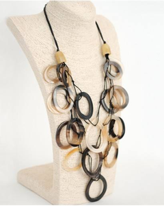 Buffalo Horn Circle <b>Necklace</b>, Beauty of the Nature with Our Stunning Buffalo Horn Circle <b>Necklace</b> by saniya handicraft - Product Image 3