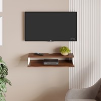 Maisy Unité de divertissement TV murale standard avec étagères pour livres et décoration Unité d'affichage standard jusqu'à 42 pouces