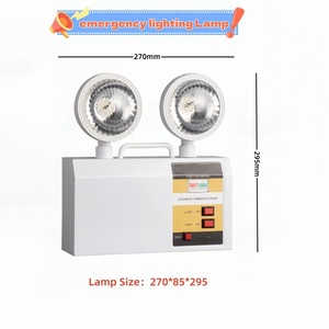 Luz de Emergencia LED IP65, Diseño Clásico de Doble Cabezal en Plástico para Mercados Extranjeros - Product Image 5