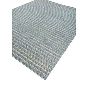 Contour Ivory Handmade Wool Viscose <b>Rugs</b> 10mm Classic Striped Abstract Rectangle Hallway Jacquard Design for Home Use-Hwv-51036 - Product Image 2