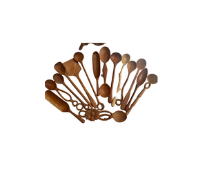 Cuchara de madera para servir de ceniza personalizada, exhibición de vidrio resistente al calor, regalo para cocinar, hornear, organización, logotipo personalizable - Product Image 2