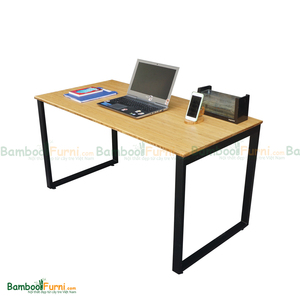 RecBamboo <b>Computer</b> <b>Desk</b> 140x70cm with Assembled Iron Legs - Product Image 1
