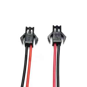 RGB LED 스트립 조명을위한 맞춤형 남성 및 여성 JST SM 2 핀 케이블 커넥터 전기 배선 하네스 - Product Image 4