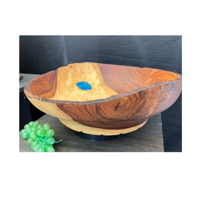 Nueva oferta, el mejor cuenco, resina de madera hecha a mano, venta al por mayor, cuencos de madera, ensaladera creativa hecha a mano, ensaladeras de madera - Product Image 3