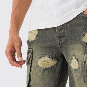 กางเกงยีนส์ขาสั้นทรงสกินนี่ผ้ายืด สไตล์ลำลอง ใส่สบาย คลาสสิก ระบายอากาศดี ปิดด้วยกระดุม รุ่นปี 2026 สำหรับผู้ชาย - Product Image 2