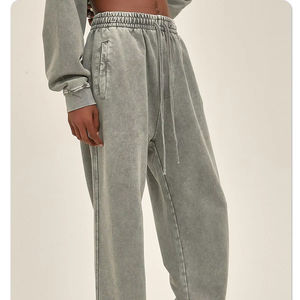 Pantalones Deportivos Unisex de Corte Holgado, Pantalones Jogger Anchos y Lavados, Ropa Casual Transpirable para Entrenamientos - Product Image 1