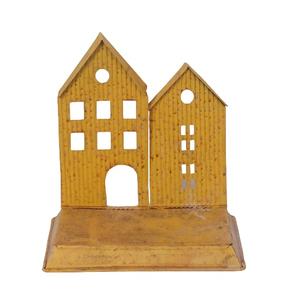 Maison décorative de Noël en métal galvanisé monocouche pour décoration intérieure ou extérieure - Product Image 3