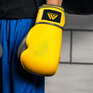 Gants de boxe avec le meilleur logo personnalisé Vêtements d'entraînement Gants de boxe de service OEM Gants de boxe de fabrication pakistanaise - Product Image 6