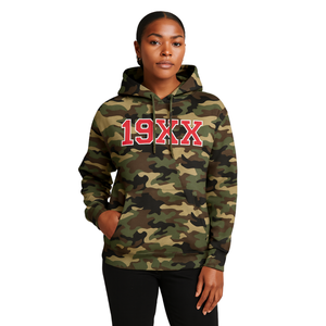 Année de fondation DST Delta Camo Pull à capuche Premium Cotton Blend Greek Sorority Apparel Divine Nine HBCU Greek Life Clothing - Product Image 1