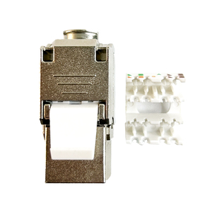 Module Jack Ethernet pour Panneau de Brassage, sans Outil, 8P8C, <span class=keywords><strong>RJ45</strong></span> STP FTP Blindé CAT7, Jack Keystone 180 Degrés - Product Image 2