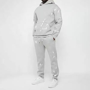 กางเกงวอร์มลำลองผ้าฟลีซระบายอากาศได้ดีสำหรับทุกเพศกางเกงวอร์มผ้าฟลีซย้อมสีด้วยมือแบบฮิปฮอปขนาดพลัสไซส์สำหรับฤดูหนาวกำหนดเอง2025 - Product Image 4