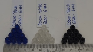 Perles de verre facettées bleues sur mesure de style russe, provenant de African Trade Beads, pour la fabrication de bijoux, colliers DIY et fournitures artisanales - Product Image 5