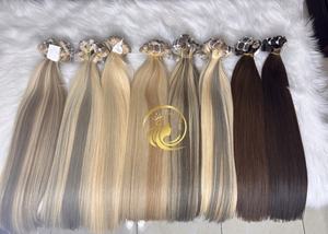 Bande dans les cheveux vente chaude brut vietnamien de haute qualité bonestraight Super Double dessiné prix usine disponible 6 " - 40" trame cheveux - Product Image 1