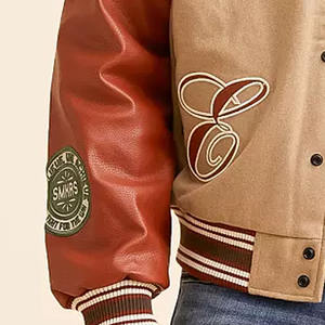 Chaquetas Varsity de Piel de Oveja de Alta Calidad Anti-UV para Hombre y Mujer, Nuevo Estilo con Cuello Alto, Todas las Tallas y Colores, Lana de Baja Densidad - Product Image 6