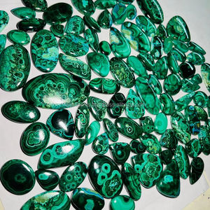 Alta calidad 100% cabujón de malaquita Natural pulido a mano piedras preciosas sueltas para la fabricación de joyas lote al por mayor hecho a mano - Product Image 1
