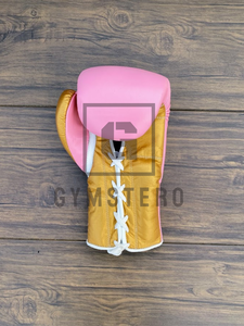 Gants de boxe professionnels GYMSTERO en cuir véritable, sur mesure, haute qualité, légers, à doigts entiers, avec poignet réglable - Product Image 5