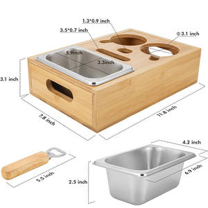 Canapé Bar Snack Box, Canapé Bar Canapé Plateau Canapé Butler Canapé Butler 1 Snack Bowl 2 Porte-Bouteilles avec Ouvre-Bouteille - Product Image 4