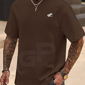 เสื้อยืดโอเวอร์ไซส์แฟชั่นสำหรับผู้ชายทรงหลวมเสื้อผ้าลำลองแขนสั้นผ้าฝ้ายนุ่มใส่ได้ทุกวันสไตล์สตรีท - Product Image 3