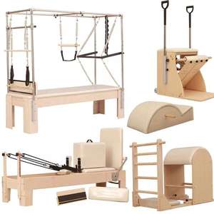 Máquina cama trapecio Mesa Pilates Cadillac Reformer madera de roble Pilates reformer 5 piezas Set - Product Image 1