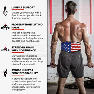 Ceintures de musculation personnalisées en néoprène réglables pour l'entraînement, prix de gros 2026 - Product Image 2