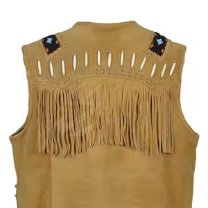 Gilet en cuir de cow-boy personnalisé en gros Design décontracté à la mode avec qualité respirante Prix bon marché Fabriqué au Pakistan - Product Image 6