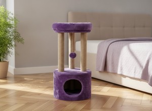 Torre para Gatos Atlanta Royal Purple con Comodidad Majestuosa - Product Image 6