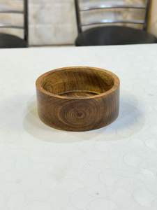 Mini vela en frasco de madera que se puede llenar con cera y usar para decoración del hogar - Product Image 5