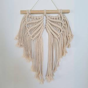 Gros Macramé Ailes D'ange Cintre Tapisserie Tissé À La Main Coton Corde Cordon Ailes D'ange Décoration Murale Pour Mariage et Fonctions - Product Image 3