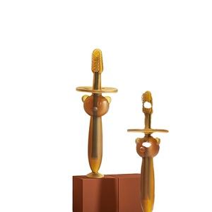 Cepillo de Dientes de Silicona con Cerdas Suaves al por Mayor, Cepillo de Entrenamiento para Niños, Mordedor para Bebés en Etapa de Dentición - Product Image 1