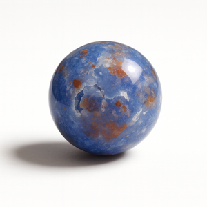 Blue Flower Agate Crystal Sphere <b>Ball</b> Natural Gemstone Sphere for Healing Meditation and Decor Bulk Supply - Product Image 1