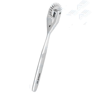 Molinete Wartenberg de 2 cabezales, instrumento de prueba de reflejos neurológicos de acero inoxidable, molinetes de instrumentos médicos de diagnóstico fuertes - Product Image 1