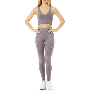 Female Leggings Long Sleeve <b>Set</b> Seamless Workout Leggings for Women <b>Gym</b> Fitness Seamless Yoga Wear - Product Image 6