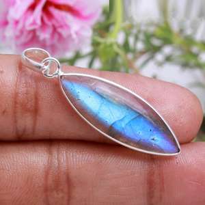 Serpiente de labradorita de alta calidad, medio huevo de labradorita suelta y rugosa, colgante de Calavera, piedra labradorita, precio al por mayor - Product Image 3