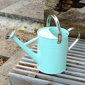 Arrosoir minimaliste en métal enduit de poudre avec finition blanche lisse idéal pour le jardinage moderne à la maison et au bureau - Product Image 3