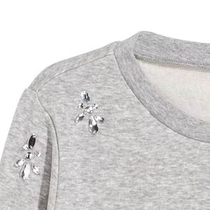 Sweat-shirt pour homme avec design en strass, manches longues, décontracté, à la mode, pull-over pour homme - Product Image 4