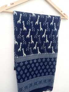 Pareo de playa con estampado de bloques a mano para mujer - Product Image 4